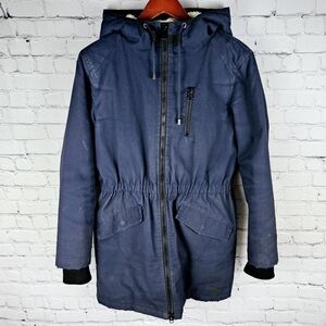 MINIMUM | Arial full zip hooded insulated canvas parka jacket